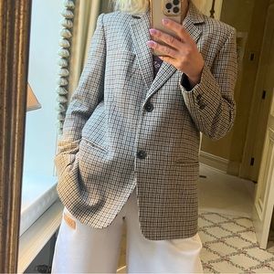 Plaid Zara blazer.
